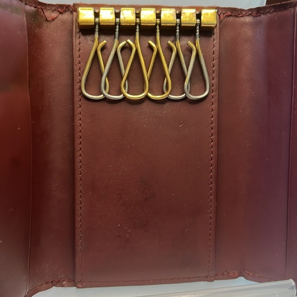 Cartier  Key Holder   6 key case holder EUC burgundy cognac all in original cond - Picture 11 of 17